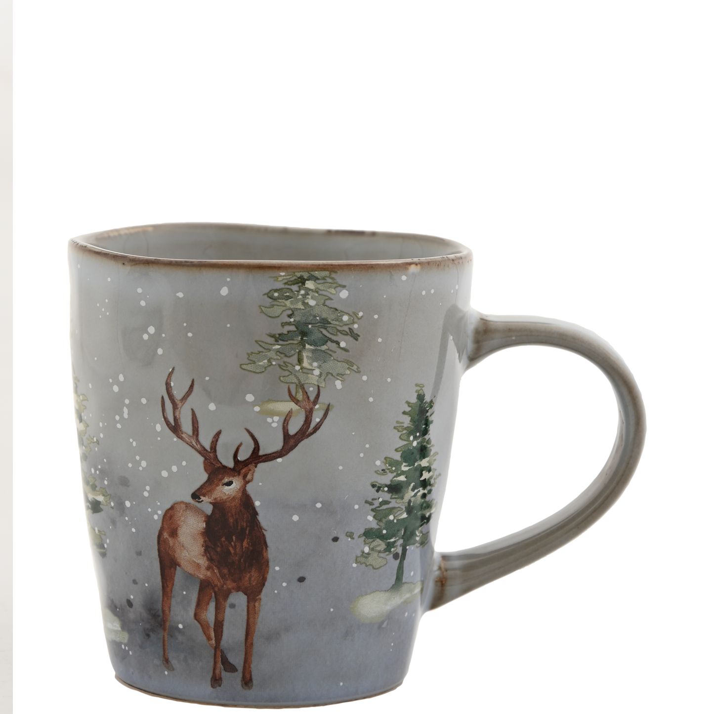 Szarvasos kőedény bögre – Kék, 300 ml