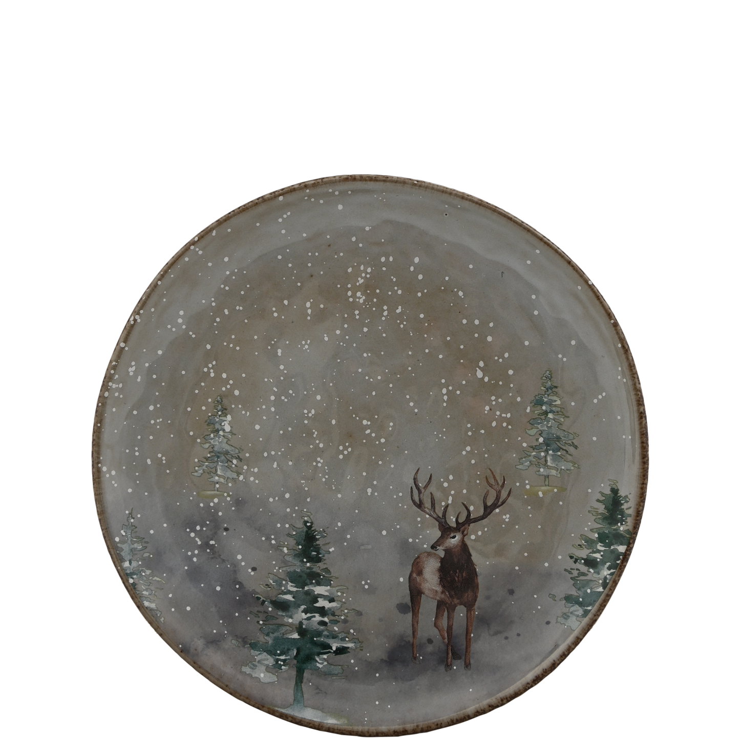 Skandináv szarvasos tányér – Kék, Ø 21 cm/Korlátozott darabszám/